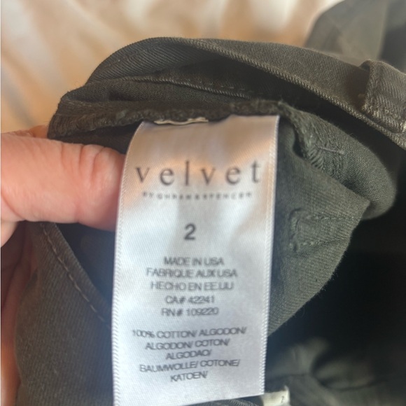 VELVET BY GRAHAM & SPENCER BRYLIE PANTS SIZE 2 COLOR MOSS - Picture 6 of 8